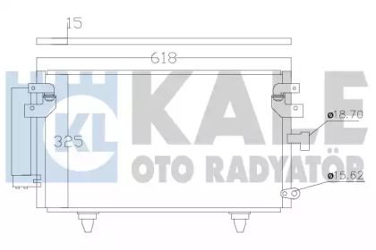Радіатор кондиціонера на Субару Легасі  Kale Oto Radyator 389900.