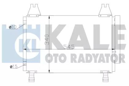 Радіатор кондиціонера на Toyota Yaris  Kale Oto Radyator 390100.