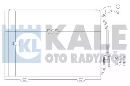 Радіатор кондиціонера на Мерседес W202 Kale Oto Radyator 392500.