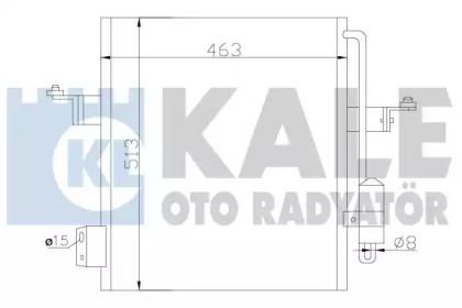 Радиатор кондиционера на Mitsubishi L200  Kale Oto Radyator 393100.