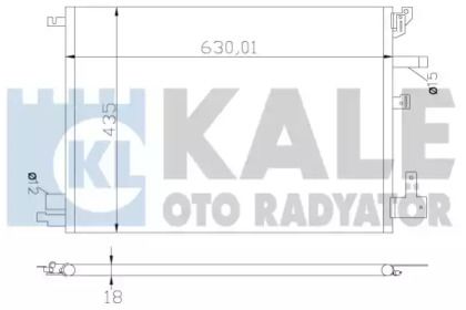 Радиатор кондиционера на Вольво ХС70  Kale Oto Radyator 394200.