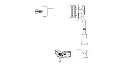 Высоковольный провод зажигания на Ford Fusion  Bremi 8A17/32.
