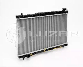 Алюминиевый радиатор охлаждения двигателя на Hyundai Santa Fe 1 Luzar LRc HUSf00250.