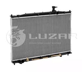 Алюмінієвий радіатор охолодження двигуна на Hyundai Santa Fe 2 Luzar LRc HUSf06320.
