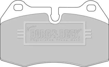Тормозные колодки Borg & Beck BBP1596.