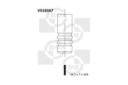 Впускний клапан на Мазда 121  BGA V018367.