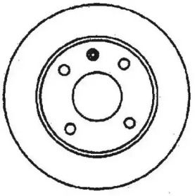 Передний тормозной диск на Фольксваген Дерби  Jurid 561087JC.