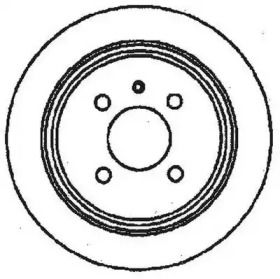 Задний тормозной диск Jurid 561132JC.