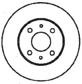 Задній гальмівний диск на Альфа Ромео 164  Jurid 561329JC.