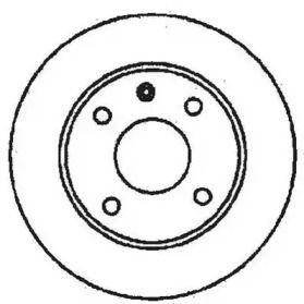 Вентилируемый передний тормозной диск на Фольксваген Венто  Jurid 561448JC.