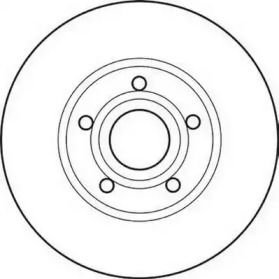 Передний тормозной диск на Ауди А6 С4 Jurid 561547JC.