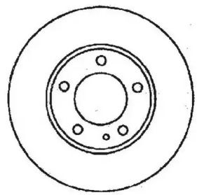 Задний тормозной диск на Хюндай Велостер  Jurid 561552JC.