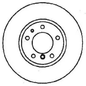 Вентилируемый передний тормозной диск Jurid 561478JC.