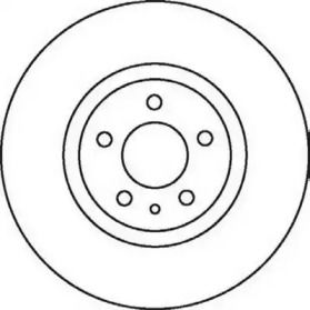 Передний тормозной диск на Альфа Ромео 147  Jurid 562061JC.