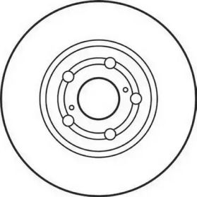 Вентилируемый передний тормозной диск на Тайота Селика  Jurid 562125JC.