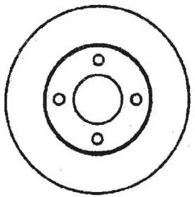 Передний тормозной диск Jurid 561690JC.
