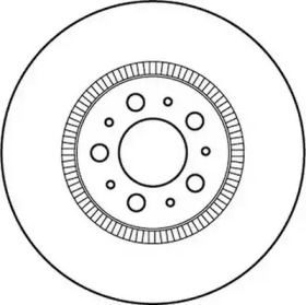 Вентилируемый передний тормозной диск на Вольво С60  Jurid 562173JC.