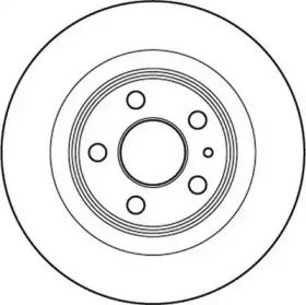 Задній гальмівний диск на Citroen C8  Jurid 562246J.