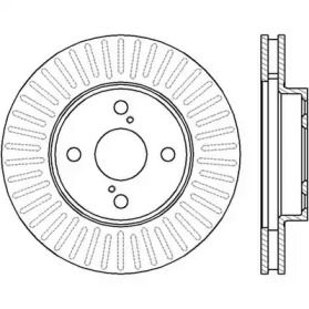 Вентилируемый передний тормозной диск Jurid 562414JC.
