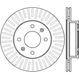 Вентилируемый передний тормозной диск Jurid 562428JC.