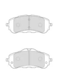 Переднї гальмівні колодки на Пежо 308  Jurid 573620J.