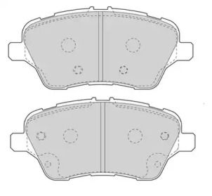 Передние тормозные колодки на Ford B-Max  Jurid 573363J.