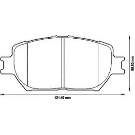 Передние тормозные колодки на Lexus GS  Jurid 572553J.