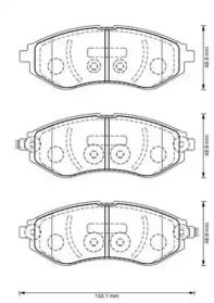 Передние тормозные колодки на Фиат Типо  Jurid 573371J.