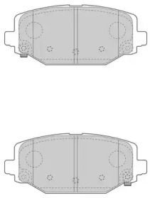 Задние тормозные колодки на Додж Гранд Караван  Jurid 573412J.