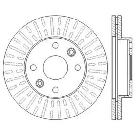 Вентилируемый передний тормозной диск Jurid 562556JC.