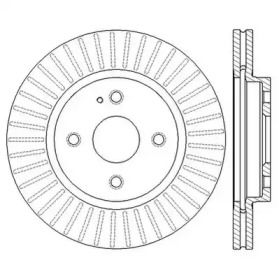Вентилируемый передний тормозной диск на Mazda 2  Jurid 562564JC.