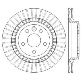 Вентилируемый задний тормозной диск Jurid 562605JC.