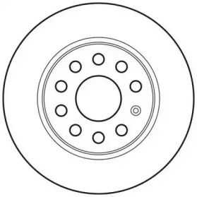 Задний тормозной диск на Фольксваген Гольф 7 Jurid 562614JC.