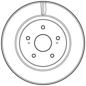 Вентилируемый передний тормозной диск Jurid 562632JC.