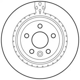 Вентилируемый задний тормозной диск Jurid 562650JC.