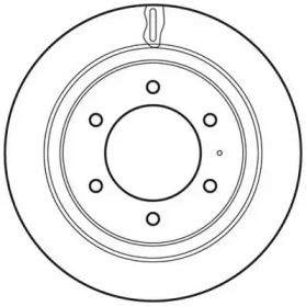 Вентилируемый задний тормозной диск на Опель Монтерей  Jurid 562665JC.