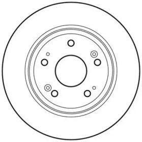 Задний тормозной диск на Хонда Аккорд 8 Jurid 562687JC.