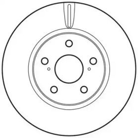 Вентилируемый передний тормозной диск Jurid 562689JC.