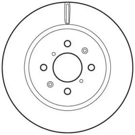Вентилируемый передний тормозной диск Jurid 562699JC.