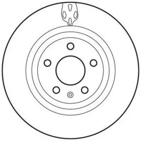 Вентилируемый задний тормозной диск Jurid 562706JC.