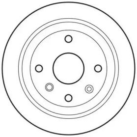 Задний тормозной диск на Daihatsu Charade  Jurid 562740JC.