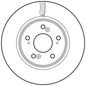 Вентилируемый передний тормозной диск Jurid 562746JC.