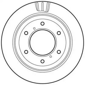 Вентильований задній гальмівний диск на Мітсубісі Паджеро Спорт  Jurid 562777JC.