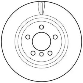 Вентилируемый задний тормозной диск на BMW X4  Jurid 562793JC.