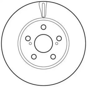 Вентильований передній гальмівний диск Jurid 562797JC.