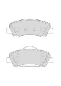 Переднї гальмівні колодки на Пежо 308  Jurid 573630J.