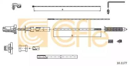Тросик газу на Citroen Xantia  Cofle 10.1177.