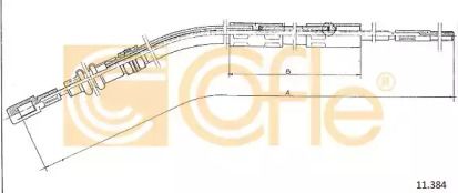 Трос зчеплення Cofle 11.384.