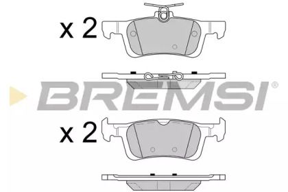 Задние тормозные колодки Bremsi BP3602.
