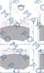 Тормозные колодки на Peugeot 205  Fomar Friction FO 474481.